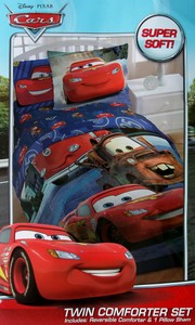 Disney Cars Lightening And Rusty Twin Comforter Sham Bedding Set