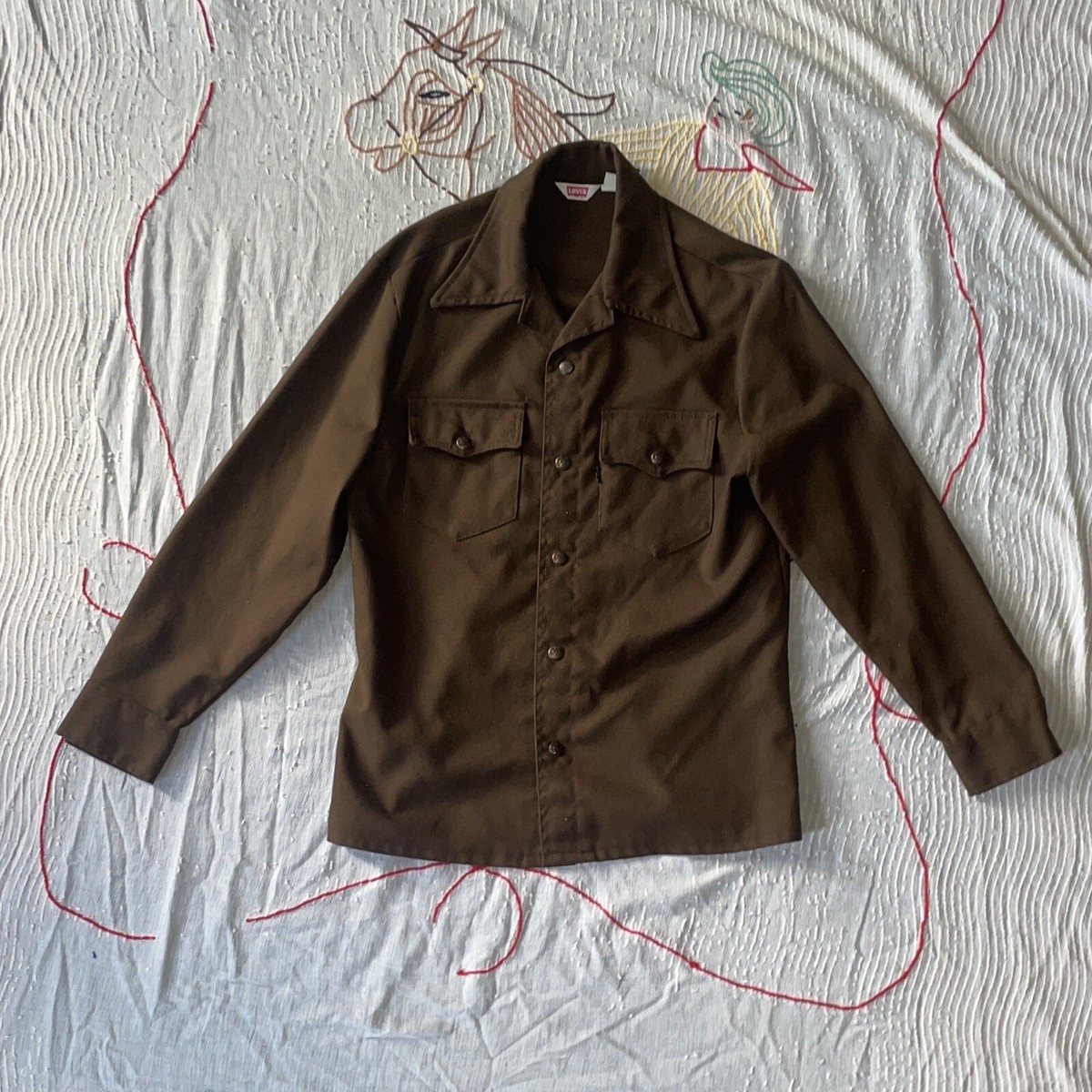 Vintage 70s Levis Big E Black Tab 60517-4427 Type 2 pocket Vintage 70s Levis Big E Black Tab 60517-4427 Type 2 pocket