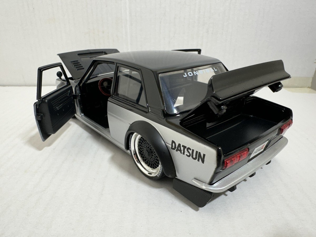 JADA JDM TUNERS 1973 DATSUN 510 BLACK 1:24 DIECAST MODEL CAR NEW
