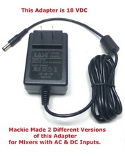 LASE Compatible Replacement Power Supply Mackie Mix5,Mix8,Mix12FX Mixer -18V DC