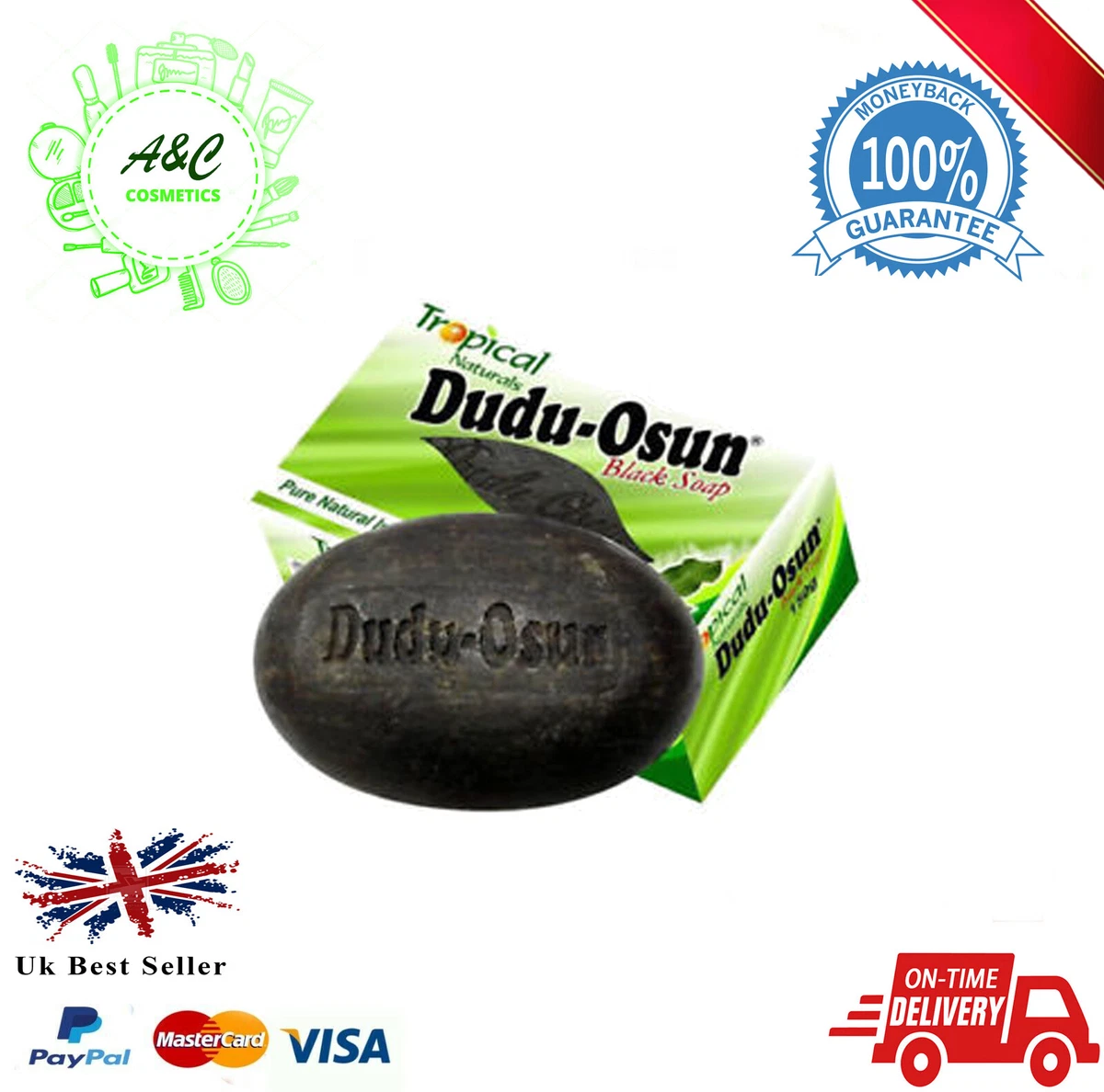 Lot De 4 Savons Dudu Osun - 150g Chacun - Beurre De Karité - Naturel