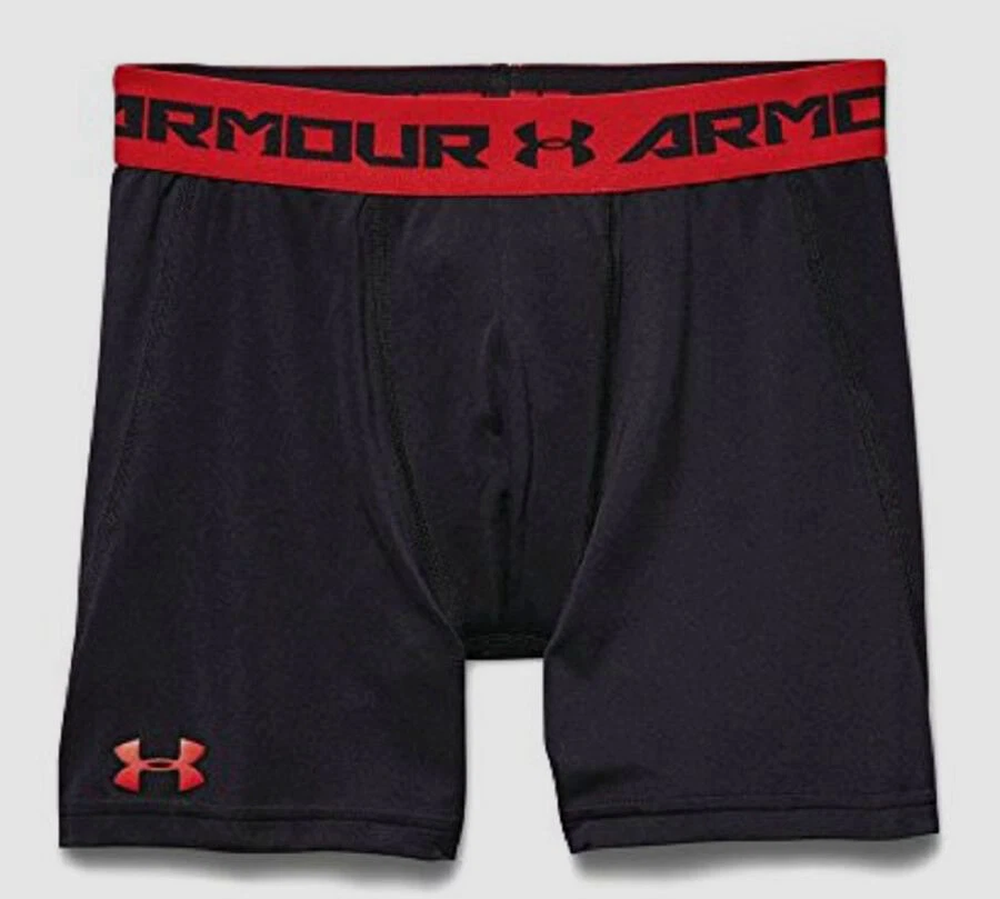 $55 Under Armour Boy's Underwear Black Microfiber Stretch Boxer Brief Kids  YXS