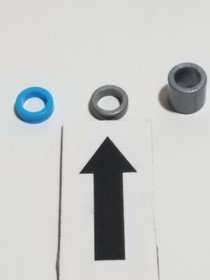 200 Rare K'NEX Thin Silver Gray Spacers Rings Washers (Blue Size) Small KNEX