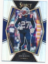 J.C. JACKSON 2021 PANINI SELECT PREMIER LEVEL SILVER PRIZM #124 PATRIOTS MINT