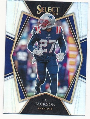 J.C. JACKSON 2021 PANINI SELECT PREMIER LEVEL SILVER PRIZM #124 PATRIOTS MINT