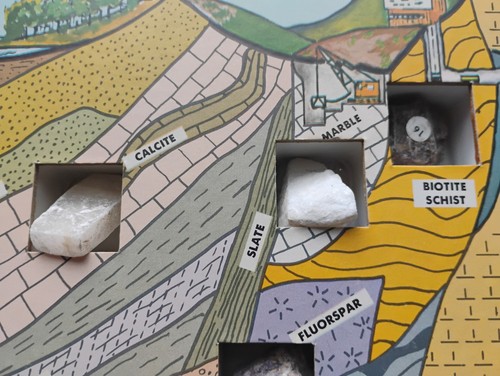 1963 Earth Strata Mineral Display, Ideal School Supply Co. Geological Display - Picture 3 of 7