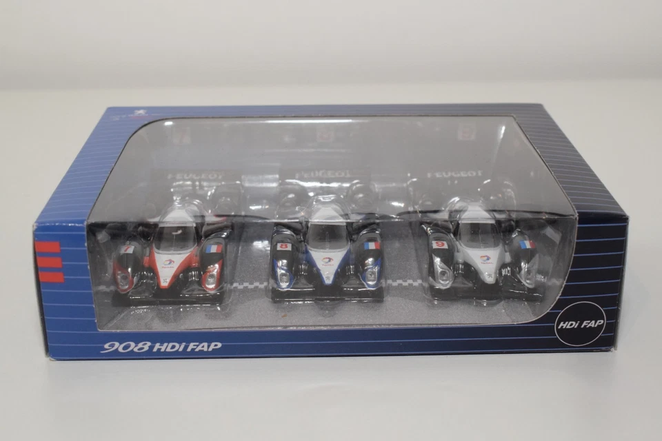 B86 1:64 3 дюйма 3 дюйма NOREV PEUGEOT 908 HDI FAP LE MANS 2008 COFRET ПОДАРОЧНЫЙ НАБОР КАК НОВЫЙ В КОРОБКЕ - Изображение 2 из 4