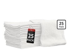 25 Pack White 100 Cotton Shop Rags for mechanics