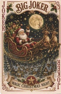RARE MODERN "Santa (Big Joker but Standard Size Card)" JOKER Play Card # 16