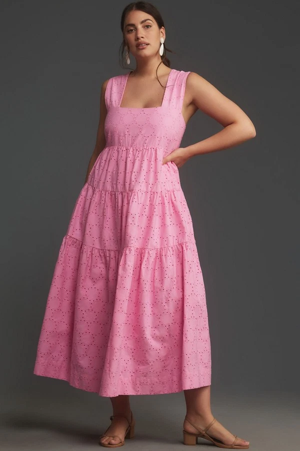 strapless open back dress Sara dress (ash pink) – Aisabobo