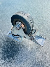 1 x 50mm Rubber DSL Swivel Caster Wheel With Brake