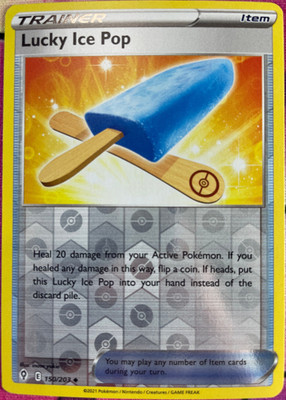 Lucky Ice Pop Reverse Holo - 150/203 - Evolving Skies Pokemon 2021