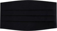 S.H. Churchill Co. Men's Adjustable Satin Cummerbund - Black