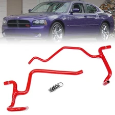 HPS Red Silicone Heater Hose Coolant Kit For 300/Challenger/Charger/Magnum V8
