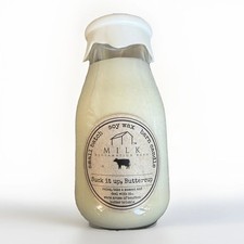 Farmhouse Milk Bottle Candle Reclamation Barn Milk &ldquo;Suck it Up Buttercup&rdquo; 13 oz