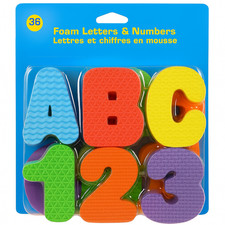 Foam Letters  Numbers Set 36 Pieces   ABC 123 Bath Toy   Toddler Learning Educa