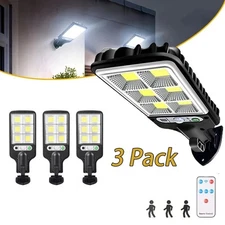 3/6X Outdoor Solar Wall Light LED Motion Sensor Bright Flood Street Lamp 3 Modes