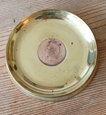 Ein Grabenkunst Muschelkoffer Boden Aschenbecher Aschenbecher 1930 - 1950 ? 75mm ?