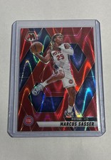 2024-25 Panini Mosaic - Marcus Sasser #78 Red Seismic Mosaic Prizm /299