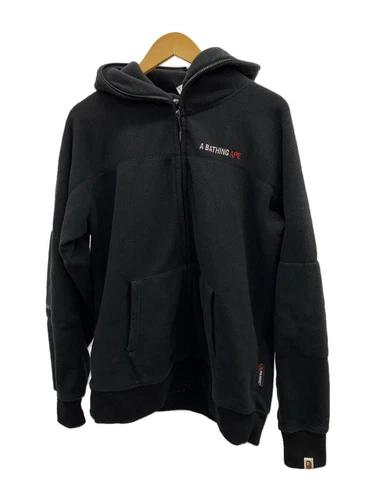 A BATHING APE (BAPE) Felpa con cappuccio e zip A BATHING APE POLARTEC WIDE FIT nera XL usata