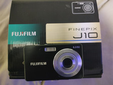 FUJIFILM FUJI FinePix J10 8.2MP Digital Compact Camera Black Excellent WORKING