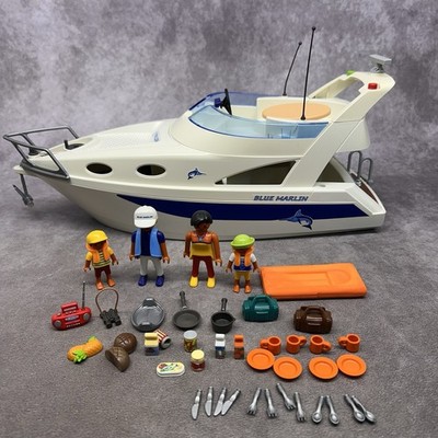 Playmobil 3645 Blue Marlin Boat Yacht -Almost Complete