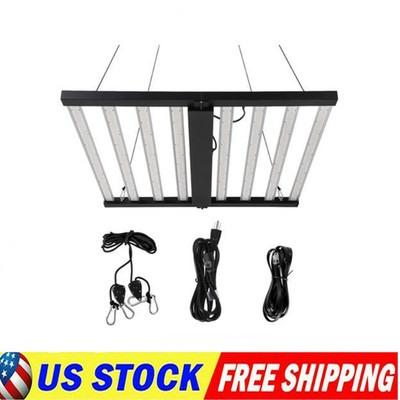 Foldable  8-Bar LED Grow Plant Light Dimmable Full Spectrum 4x4 ft 600/720/1000W