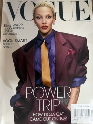 Vogue USA magazine April 2026 Dojo Cat, Rocky Horror storms Broadway