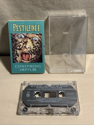 Pestilence - Consuming Impulse Cassette Tape - 1989 Roadrunner Records RCC 9421