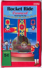 Schylling Rocket Ride Carousel Wind-up Tin Toy
