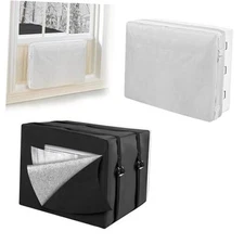 2 Pack Windproof Window AC Cover for Indoor Outdoor - Insulation Air S