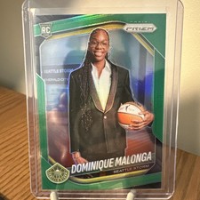 2025 Panini Prizm WNBA Dominique Malonga Green Prizm RC Seattle Storm