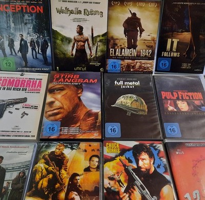 DVD Auswahl Action Thriller Horror Kriegsfilme FSK 16 Kultfilme