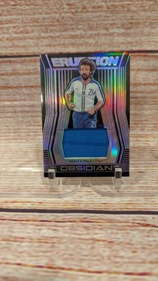 2019 Panini Obsidian Eruption Relics Andrea Pirlo Electric Etch Purple /75 Italy