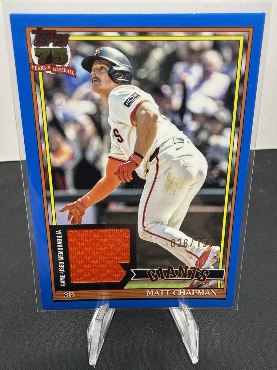 💥2026 Topps Series 1 Matt Chapman 1991 Topps Jersey Relic Blue