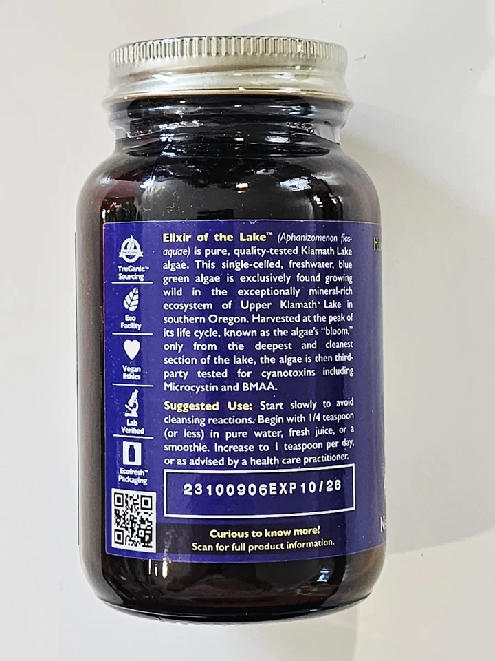 🌞 HealthForce SuperFoods, Elixer of the Lake. Klamath Lake Blue Green Algae - Image 3 of 3