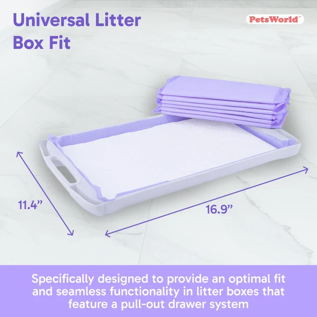 PetsWorld Universal Fit Cat Pad Refills for Litter Box, Fresh Scent, Odor Contro - Image 2 of 4