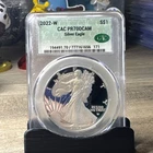 2002-W American Silver Eagle PR70 DCAM CAC - 🚀🚀🚀💵