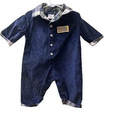 Vintage California Golden Bears Baby Jumpsuit 3-6 Months Blue Unisex