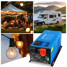 3000W DC 12V Peak 9000W Inverter Charger Pure Sine Wave Upgrade AC 120V