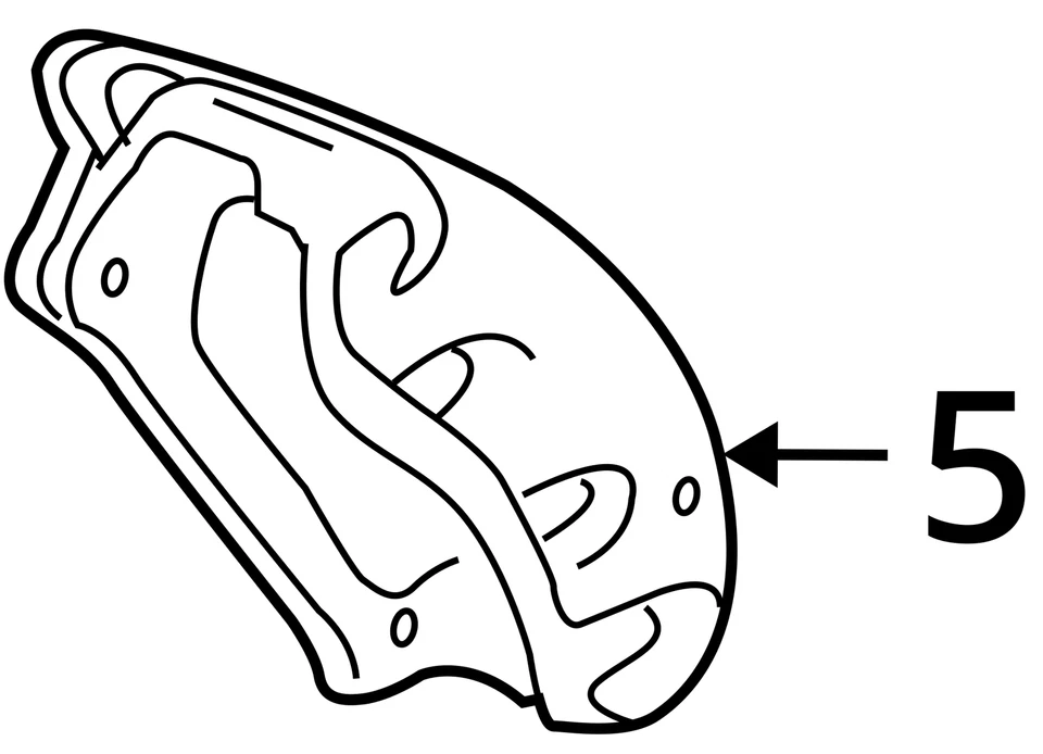 Левый тормозной суппорт переднего водителя для Ford Five Hundred 2005-2007 годов выпуска B7MVB - Изображение 3 из 3