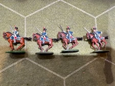 4 Del Prado Relive Waterloo 25mm BRITISH NAPOLEONIC CAVALRY MINIATURES PAINTED