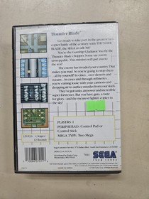 Thunder Blade (Sega Master System SMS, 1988) CIB Tested