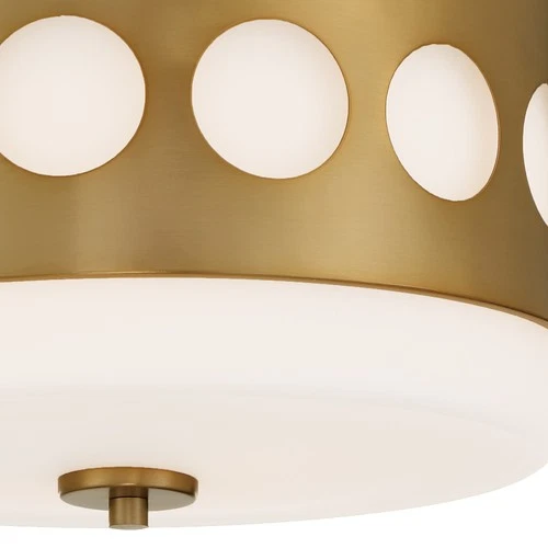Crystorama Lighting Group KIR-B8100 Kirby 2 Light 13"W Flush - Gold - Picture 6 of 12