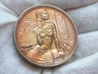 Cleopatra Egyptian  2 oz 0.999 Silver High Relief Round  Nice Toning