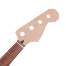 Jazz Bass Neck Unfinished 9.5" Rosewood Fretboard Modern C Shape Med. Jumbo