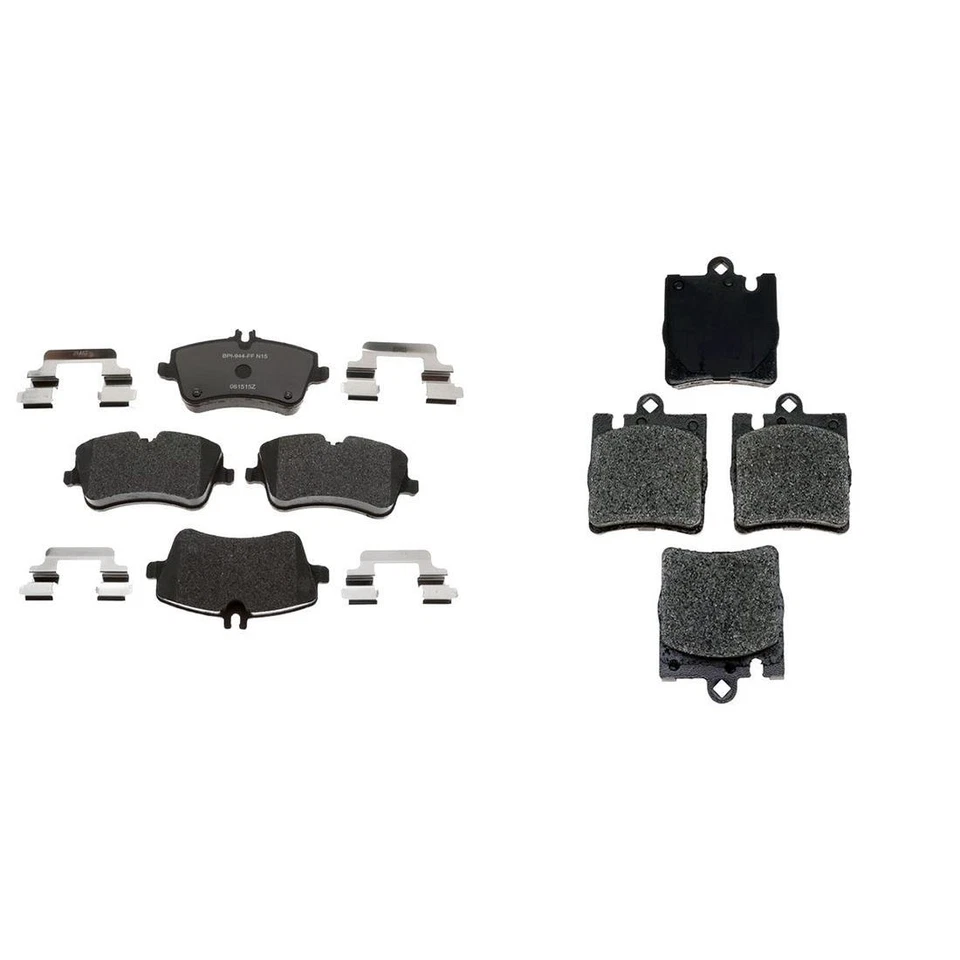 Pastillas de freno metálicas delanteras y traseras R-Line 2005 2004 2003 para Mercedes-Benz C240 Foto 4 de 4