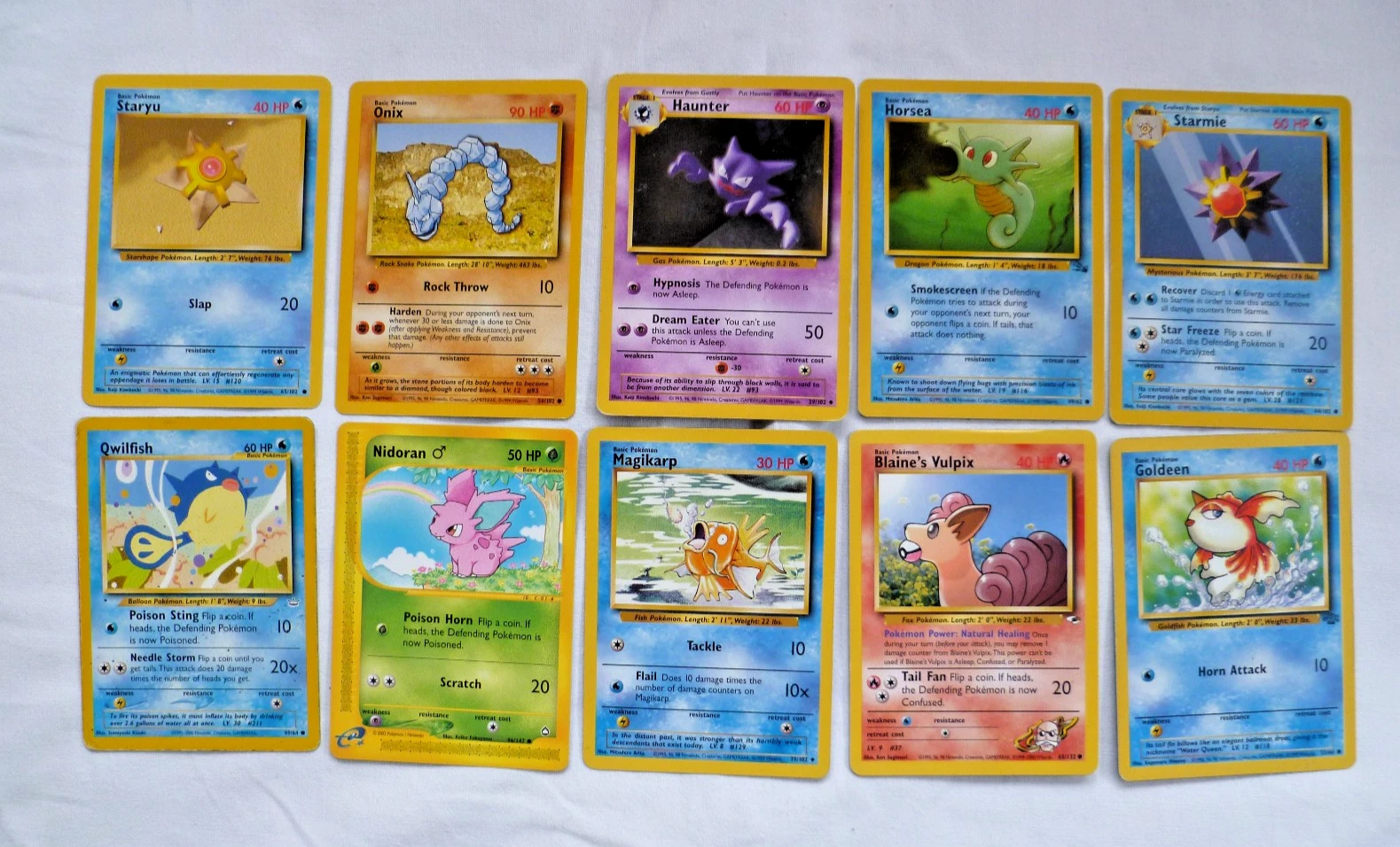 10 x Pokemon Cards Near MINT to MINT - Set 3