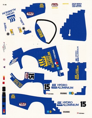 Adesivi Decalcomanie Scala 1:43 Per Modelli Pressofusi - Stile Vintage Classic Race (Cod. 3)