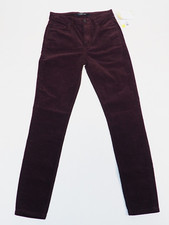 Joe's Jeans Purple Velvet Charlie High Rise Skinny Ankle Jeans, Size 24, NWT!